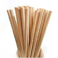  Length 18/20cm beverage spirits bamboo straw Biodegradable disposable compostable