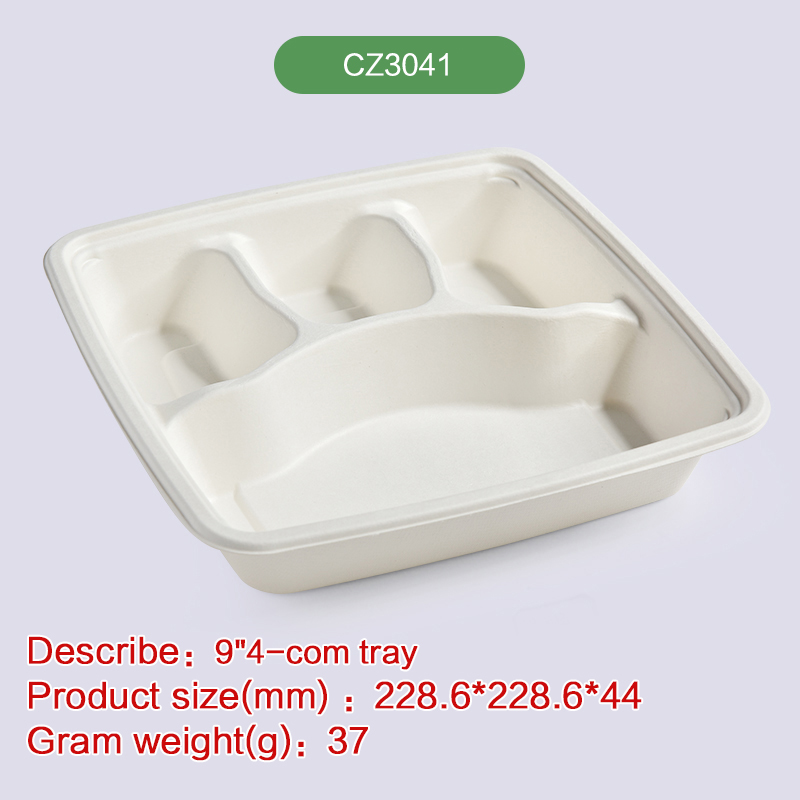 Biodegradable disposable compostable bagasse pulp-CZ3041
