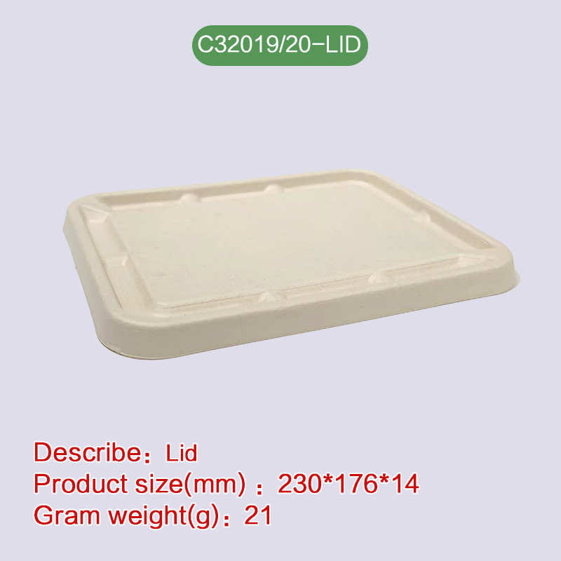 Lid of 500/600/700ml box Degradable disposable -CZ3019/020-LID
