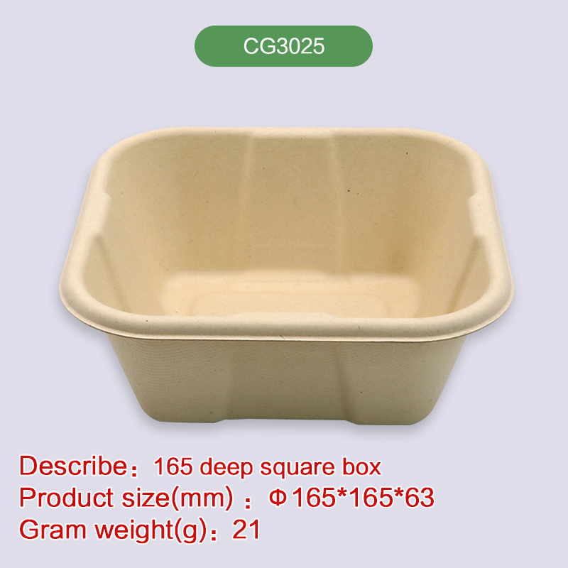 Biodegradable disposable compostable bagasse pulp-CG3025