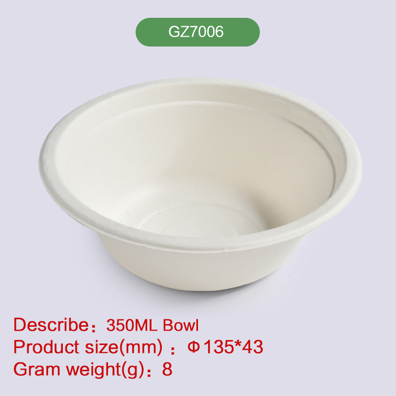 350ml bowl Degradable disposable-GZ7006