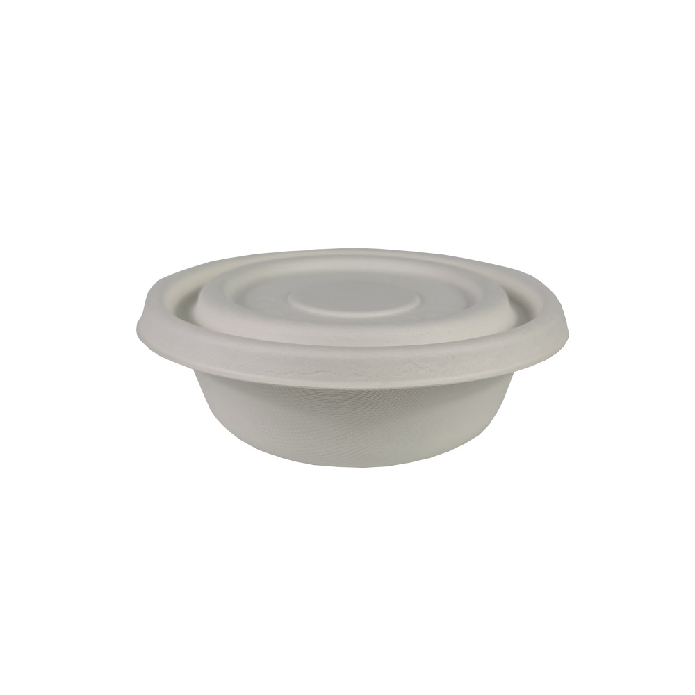 🌿 Go Green with Our Eco-Friendly 500ML Bagasse Bowl Lids!